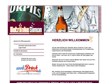 Tablet Screenshot of getraenke-simon.de